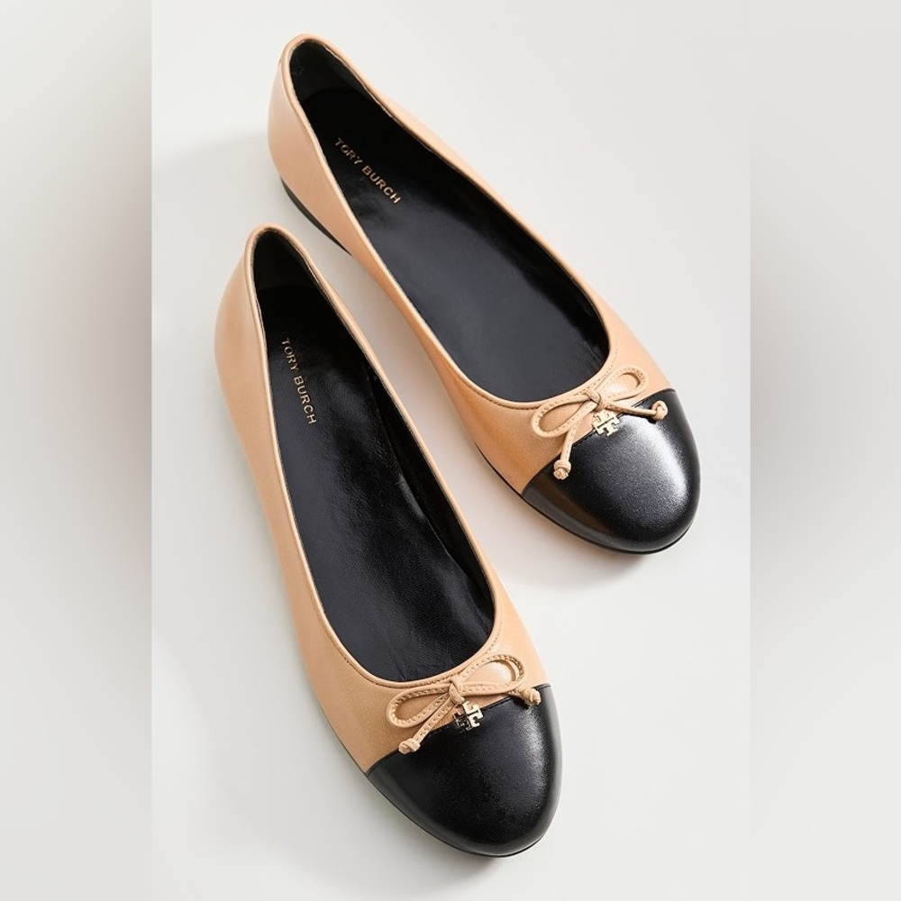 NEW Tory Burch Cap Toe Ballet Flats Size 8